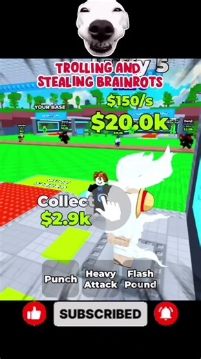 Trolling Roblox NPCs and Stealing Brainrots😱😂😂