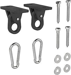 National Hardware N900-010, Porch Swing Hanging Spring Kit, 1000 Lbs. Capacity, Ceiling Mount Heavy-Duty Suspension Swing Hangers and Springs for Porch Swing