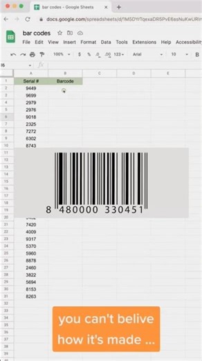 Create Barcode in Excel 😱 No Software Needed! #viral #trending #trendingshorts #trendingtopic