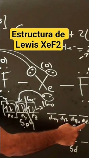 Lewis structure of XeF2 Available d orbitals #aulaexpress #chemistry