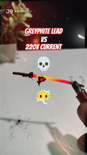 Graphite Lead vs 220V AC ⚡😱 #experiment #shorts