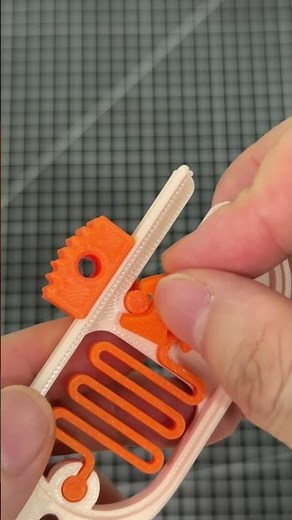 3D print Spring-Loaded Locking Mechanism #3dprinting