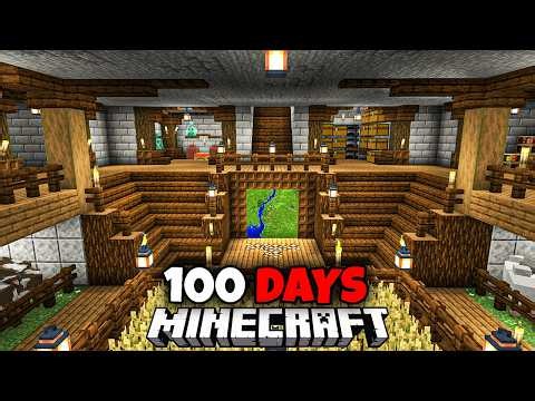 I Spent 100 Days Underground In Minecraft