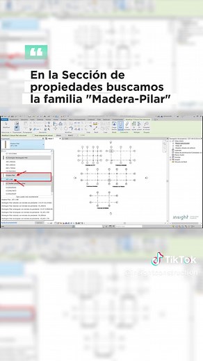 Modelado de columnas de madera con Revit #modeladorbim #ingenieriacivil #revit #construcción #arquitectura