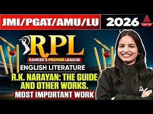 AMU/LU/PGAT 2026 English Literature| R.K. Narayan: The Guide and other works | Important Works