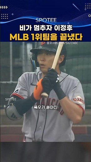 이정후, 1박 2일간 MLB 전체 1위팀이 두려워한 이유 #mlb #야구 #이정후