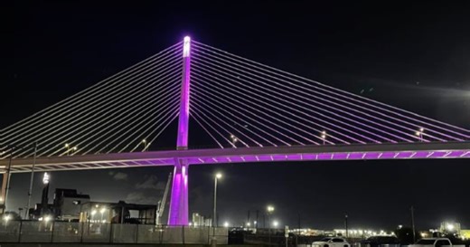 New Harbor Bridge lights up Corpus Christi skyline during LED test