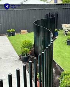 Decorative powder coating DIY swimming fence black aluminum pool fence for Australia project