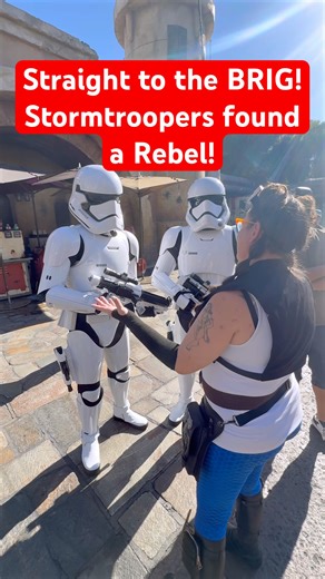 Straight to the BRIG! Stormtroopers found a Rebel!