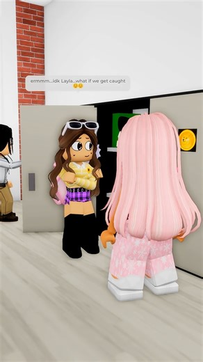 layla on Instagram: "alissa and me tried to skip school...😈😅 #roblox"