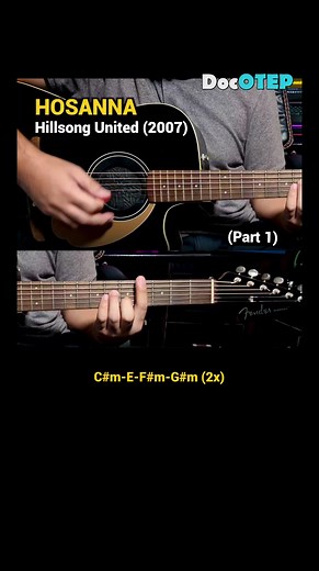 64K views · 1.5K reactions | Hosanna - Hillsong United (Easy Guitar Chords Tutorial with Lyrics) part 1 SHORTS REELS | Doc OTEP Studio | Facebook