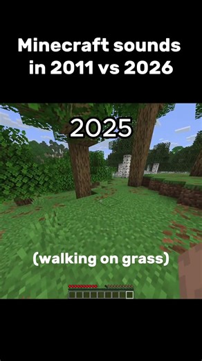 Walking changes over time #minecraft #minecraftbeta