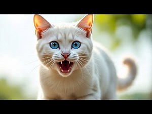 Angry Cat Sound – Real Male Cat Aggressive Meowing!