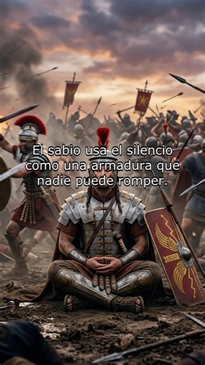 El Poder del Silencio: La Armadura del Sabio 🤫🏛️ #Estoicismo