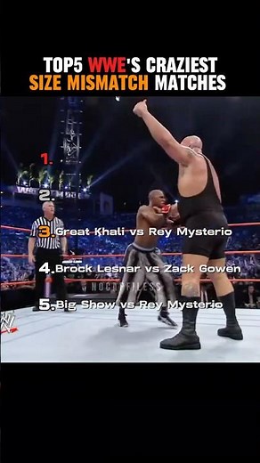 WWE’s Craziest Size Mismatch Matches 😱