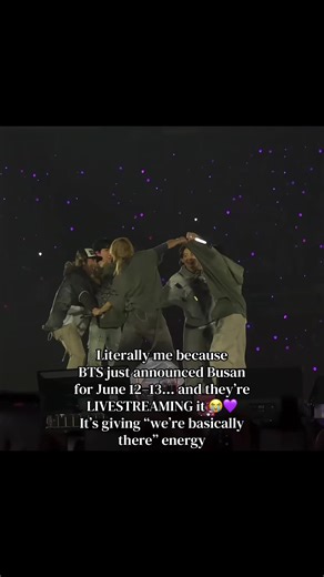 I’m not ready… but I am absolutely showing up. #BTS #BTSinBusan #ARMY #BTSlive #KpopConcert