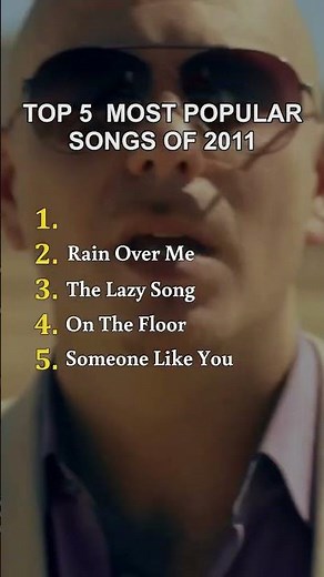 Top 5 Most Popular Songs of 2011 🎶🔥
