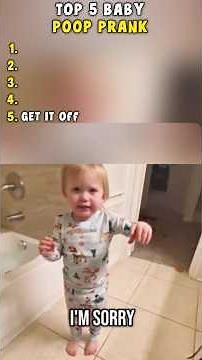 Top 5 Baby Poop Prank Moments 😂 | Funniest Baby Reactions Ever #shortsvideo