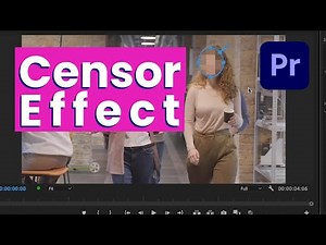 Premiere Pro tutorial: Censor effect