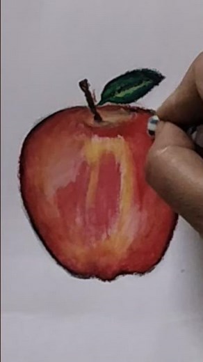 Apple Drawing for Beginners 🍎 | Quick & Simple Art
