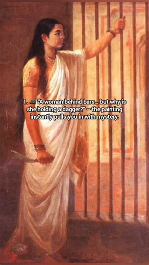 5 Points, #rajaravivarma Painting #art #arthistory #painting #education #india #facts #indianart