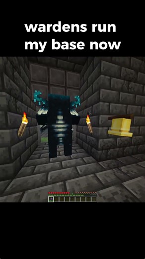 minecraft but wardens run my base #minecraft #minecrafthumor #minecraftshorts #minecraftmemes