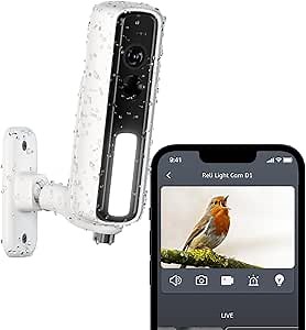 RELI Birds Camera Outdoor Wireless with 5-Month Battery Life, Professional Bird Cameras for DIY Birdhouse & Bird Feeder, WiFi Outdoor Camera for Nesting Box, SD/Cloud Storage, Ideal for Bird Watching