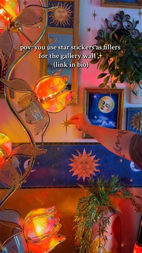 I’ve been using these stickers for over a year now and still obsessed with them! Check my linktree for the link✨✨ #vintage #homedecor #eclectic #thrift #vintagestyle #celestial #whimsy #whimsigoth | Golden Vintage