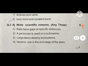 Std:8th||Science||General Science||Second Semester Exam||Sample Questions Pepar|Model Question Paper