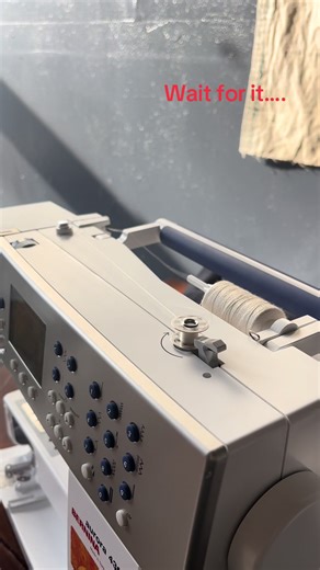 Most satisfying bobbin refill you’d ever see #sewing #Bernina