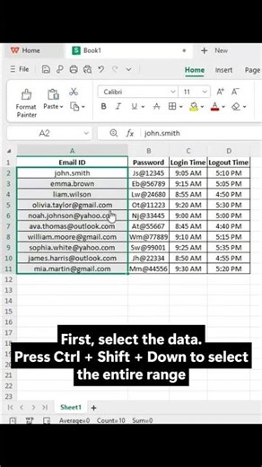 Remove Email Domain in Excel Instantly |Excel Replace Trick #excel #exceltips #sql #ytshorts #shorts