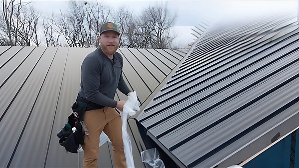 Building My Dream Shop – Ep. 45: Installing the Final Metal Roof Panels
