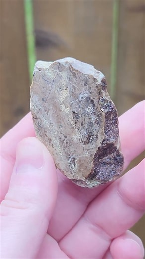 Polishing a garnet rock! Check out these beautiful microscopic garnets!