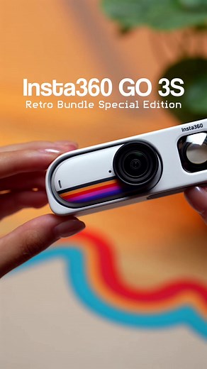 Insta360 GO 3S Retro: Tiny 4K Camera with Vintage Viewfinder
