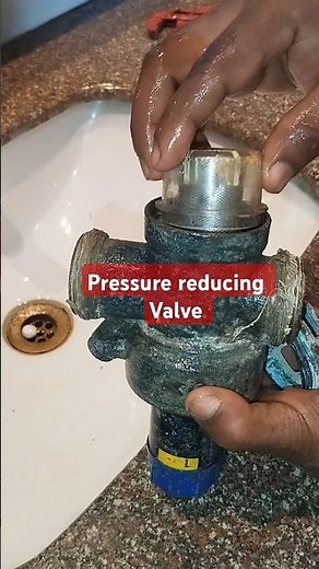 Brass water pressure reducing valve ll cleaning process #valve #plumbing #shorts #diy