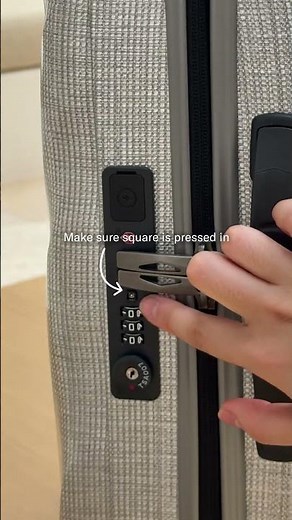 How to set your TSA lock on your Samsonite suitcase