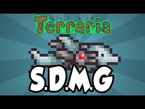 Best Terraria 1.3 Weapons - The S.D.M.G (Space Dolphin Machine Gun) - Best Ranged Terraria Weapon