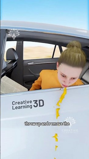Why Does Motion Sickness Happen #motionsickness #carsickness #viralvideo - Creativelearning3d