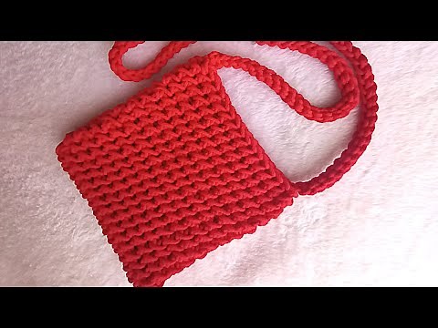 Crochet crossbody bag with a neat pattern:easy tutorial ,bolsa de crochet