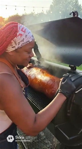 SMOKING A WHOLE PIG #foodie #mukbanginternational #cookinghumor #mgfoodandmukbang #food #cooking