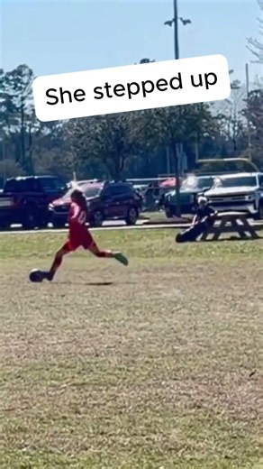 She stepped up ⚽