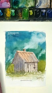 Watercolor Chimney Smoke Tutorial!! 💨🖌️ Color lifting is the essential technique in Watercolor paintings. Follow along with this short tutorial and add charm to your landscape paintings. #watercolor #landscpepainting #smoke #painting #ArtReels | Watercolor.Tips