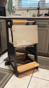 What's better than having your mini chef in the kitchen? Our Kitchen Helper Stool helps your little explorer reach new heights safely. ❤️ #makingmemories #inthekitchen #toddlertower #independence #momlife #harppa #harppababy #toddleractivities | harppababy | Facebook