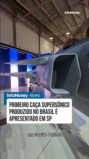 Brazil's first supersonic fighter jet is unveiled in São Paulo | InfoMoney News