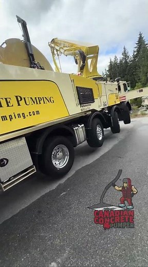 Putzmeister ISA Full-Flex (setup on a hill):