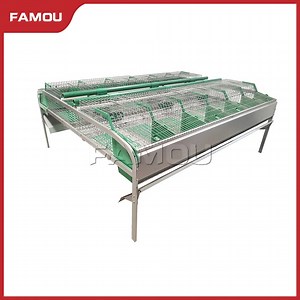 [Hot Item] Famou Automatic Feeding Equipment Commercial Farming Rabbit Breeding Cages