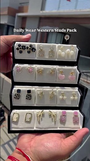 12 Earrings Set 😍🔥 | 12 Stylish Designs in One Box #shorts #short #shortvideo #trending #viral #yt