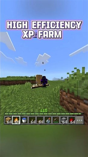 Minecraft’s HIGH EFFICIENCY XP Farm! 🤯 #minecraft #shorts