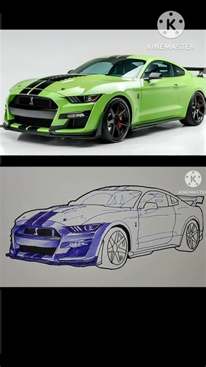 Mustang car drawing #cardrawing #automobile #drawing #car #art #automotiveart #howtodraw #sketch