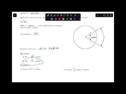 What is a Radian? || 6.3.1 Prelude to Calculus